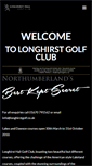 Mobile Screenshot of longhirstgolf.co.uk